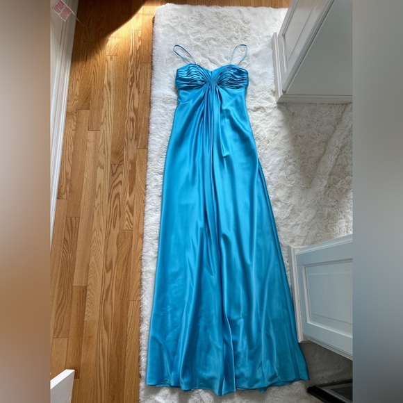 JOVANI BLUE DRESS - Picture 2 of 3